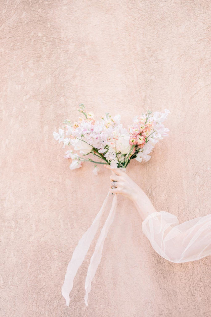 Bouquet de mariage rose