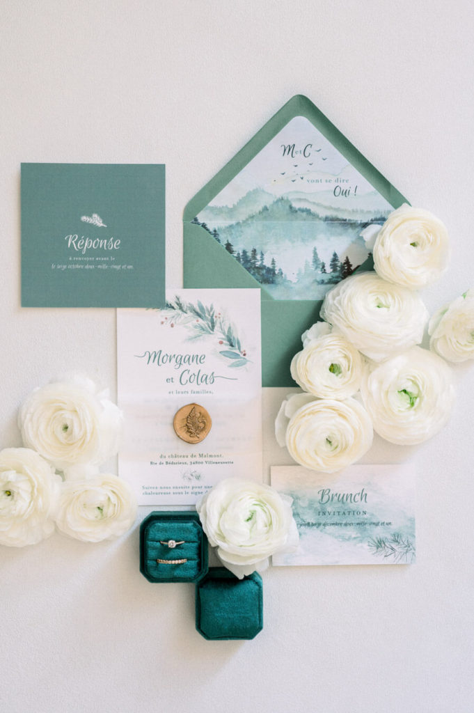 papeterie mariage flatlay