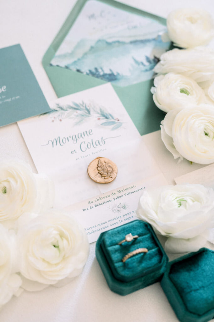 flatlay mariage